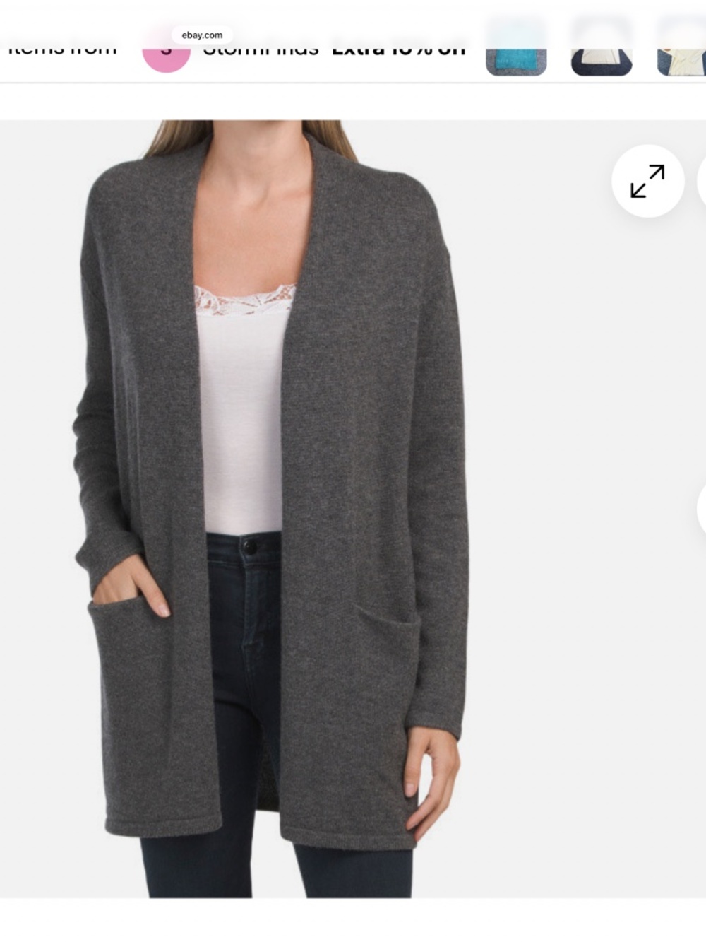 Theory Cashmere Open Style Cardigan Cashmere/Cozy/Fall